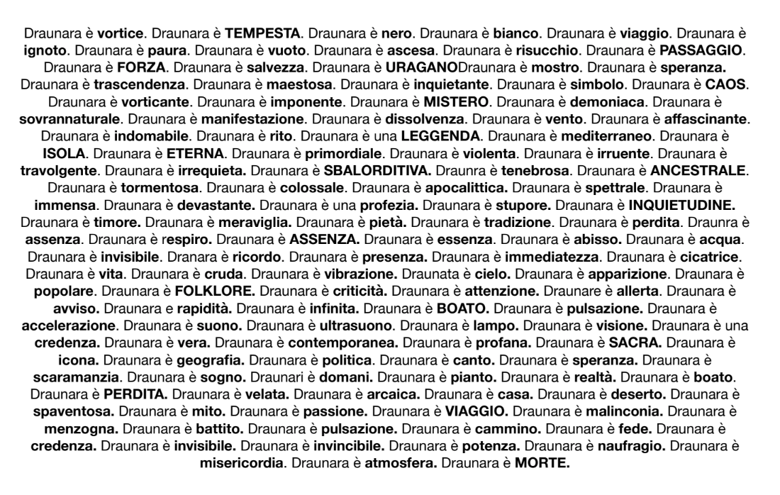 artwork su _Draunara_ – michael incarbone